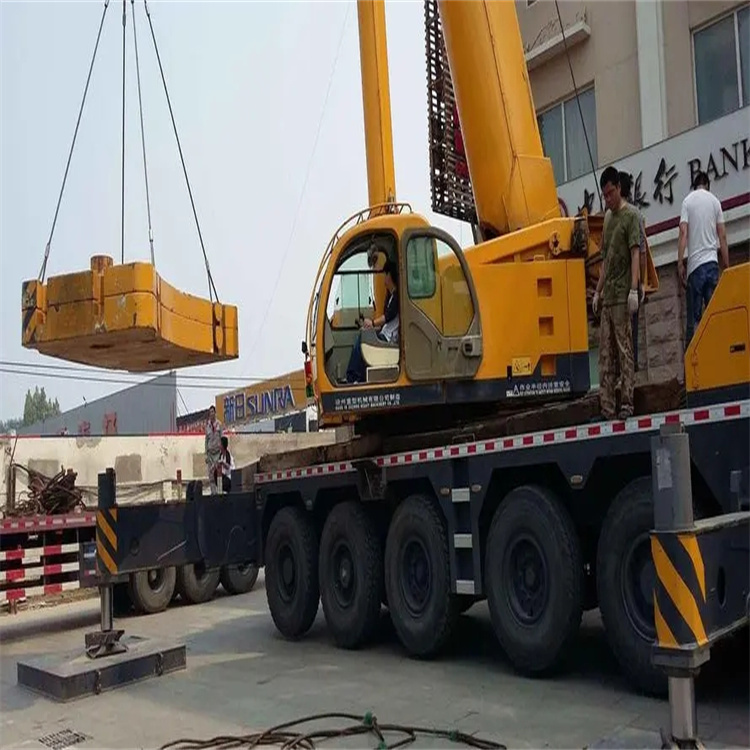 九湖镇当地吊车出租|机器吊装|75吨|工厂搬迁服务